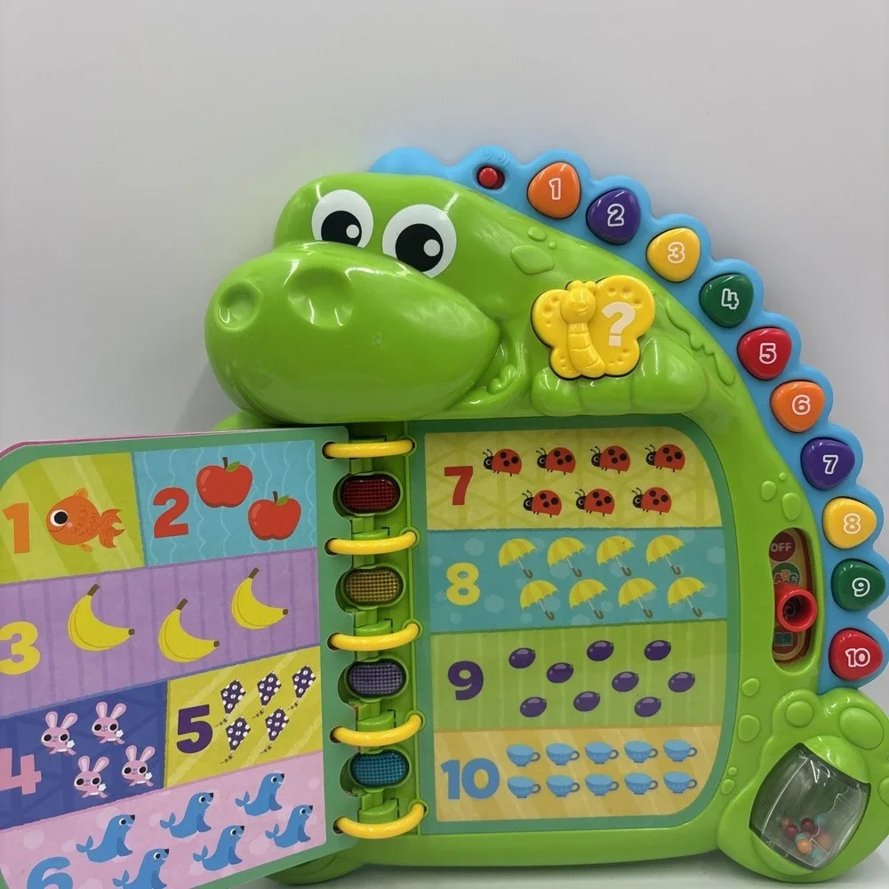 Leap Frog, Dino's Delightful Day Book Interactive Toddler Learning Toy Tested